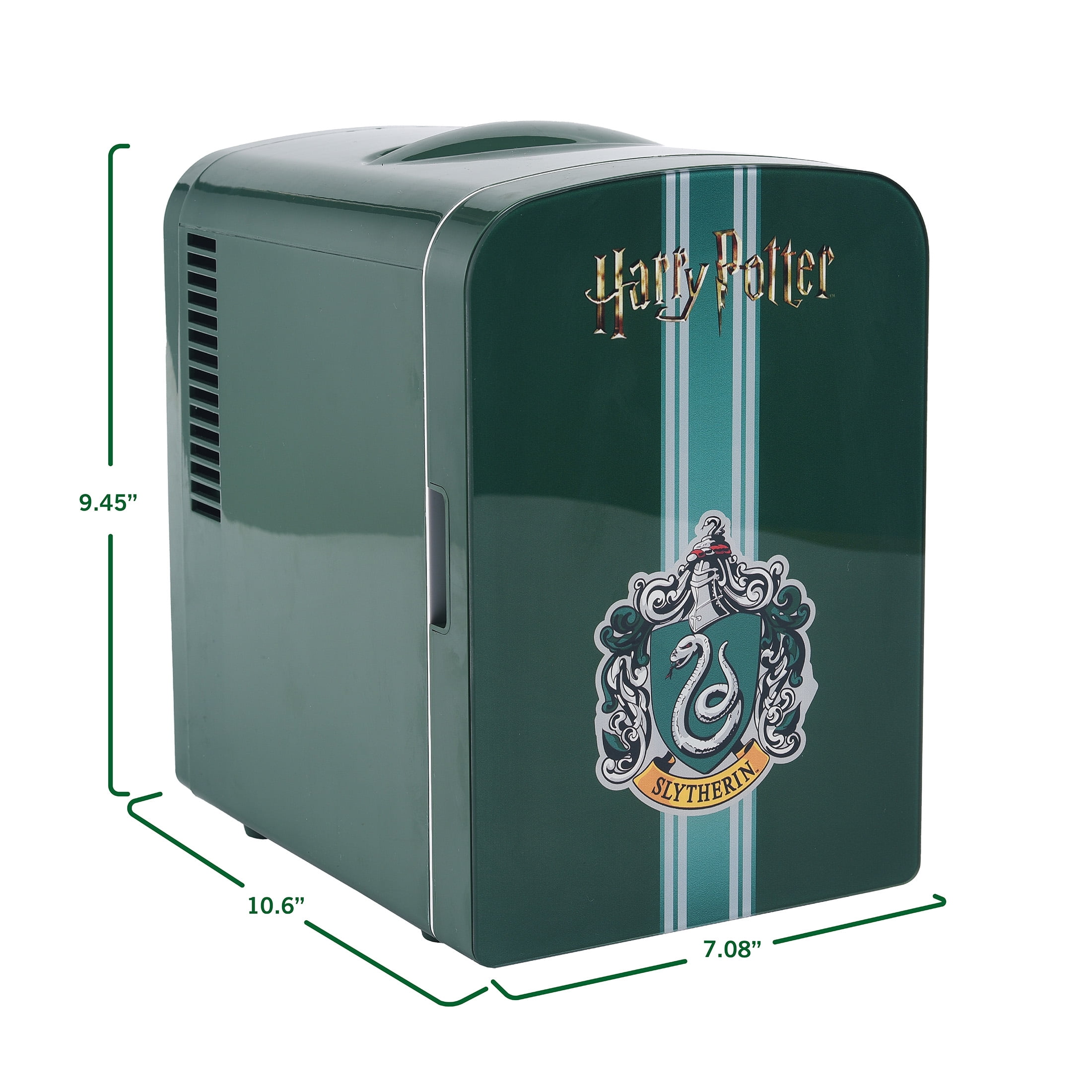 Harry Potter Slytherin 4L Mini Refrigerators with Thermoelectric Cooling, 4.4 lb