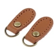thumbnail image 3 of 2pcs PU Leather Handbag Strap Buckle Hook Bag Making Supplies - Brown, 3 of 7