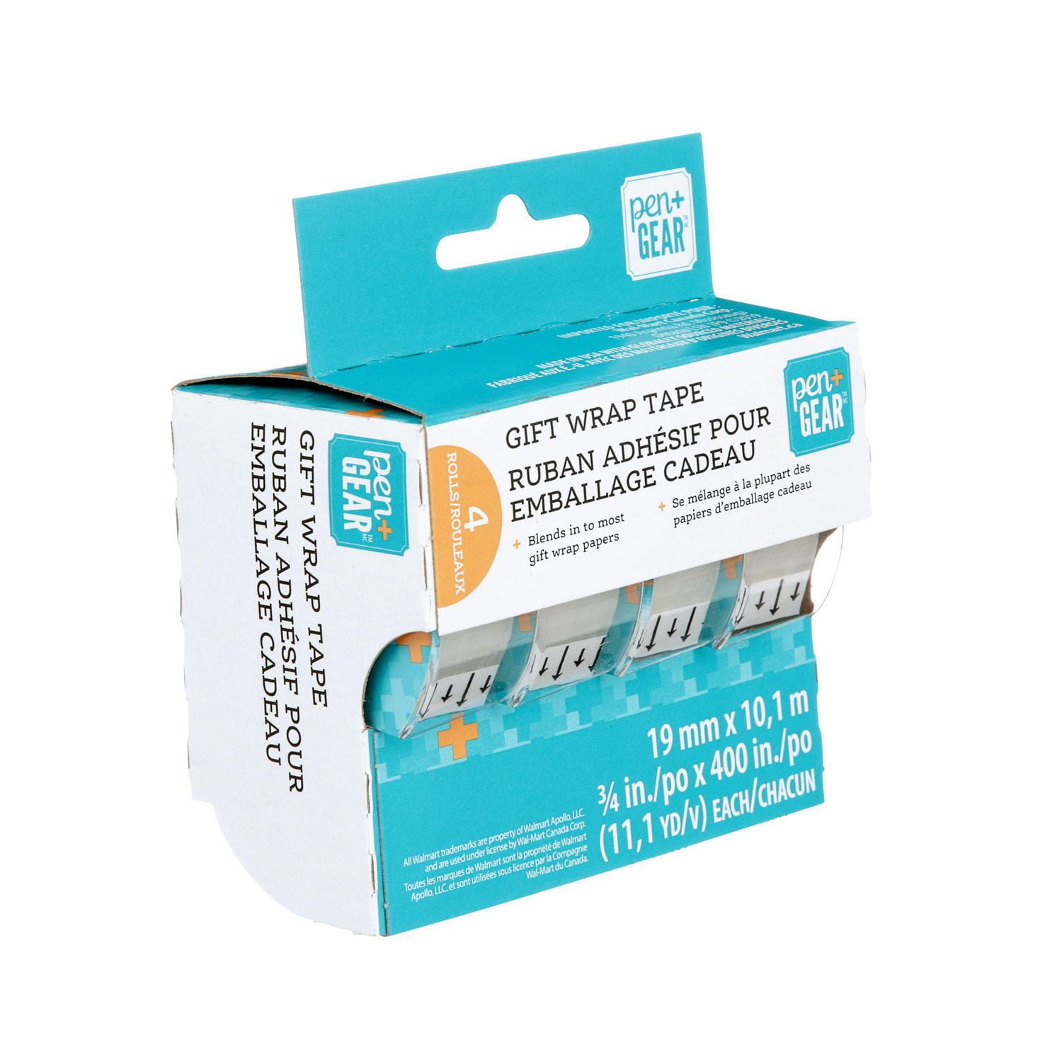 Bac de Ruban Pen & Gear®, WM-GWD3411C4-C, pour Walmart, 4/paquet