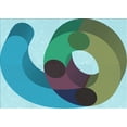 thumbnail image 1 of Ahgly Company Machine Washable Indoor Rectangle Transitional Deep-Sea Green Area Rugs, 5' x 8', 1 of 7