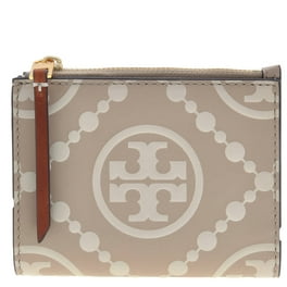 Tory Burch McGraw Continental Leather Wallet - Silver Maple