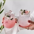thumbnail image 3 of Tumbler Drinking Glass Cups, 12 Oz Crystal Wine Glasses Drinking Glassware, Bubble Cups for Iced Coffee, Juice, Beverage, Milk, Cocktails, Bubble Tea, 3 of 9