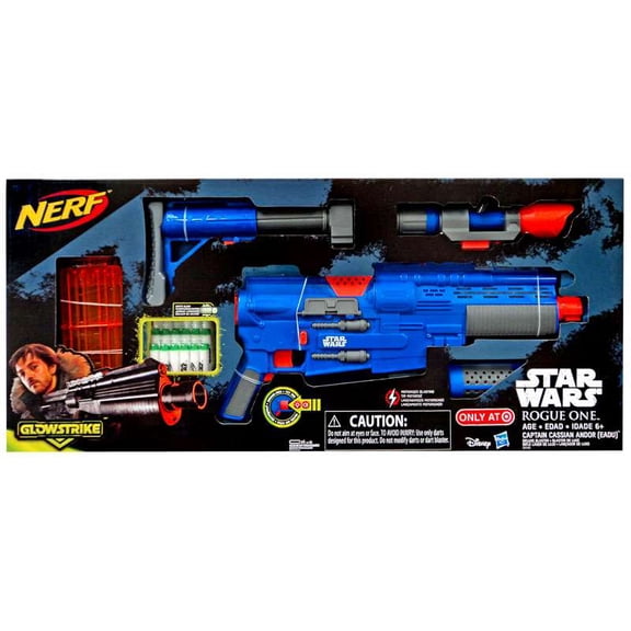 Open Box Star Wars NERF Captain Cassian Andor Deluxe Blaster