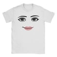thumbnail image 2 of 100% Cotton Round Neck Short Sleeve Clothing Summer Novelty Harajuku Streetwear Robot Robloxs Woman Face Game Tshirt Aesthetic Clothes Golf Gift T-Shirt For Men and Women, 2 of 6