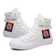 thumbnail image 1 of 2022 Stranger Things, zapatos informales para mujer, zapatos de lona de primavera para mujer, HellFire Club, zapatillas altas negras, zapatillas transpirables de tacón planoNegro-E42 Deng Xun unisex, 1 of 2