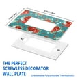 thumbnail image 2 of 1-Gang Screwless Pioneer Floral Decorative Wall Plates,Size 1-Gang 2.9"W x 4.7"H,Unbreakable Thermoplastic Faceplate Cover for Kitchen Living Room Bedroom Decorator Receptacle Outlet Switch, 2 of 7