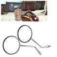 thumbnail image 2 of Garosa 1 Pair 8mm Right and Left Side Motorcycle Rear View Mirror Round Motorcycle Rearview Mirrors, Motorcycle Rearview Mirror, Motorcycle Side Mirror, 2 of 5