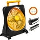 O2COOL 10-Inch Battery Operated Fan, Portable for Emergencies with Internal Rechargeable Battery, Orange - image 1 of 6