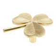 thumbnail image 5 of LYTMENT Vintage Brass Shamrock Handle for Dresser Cabinet and Drawer Unique Leaf Shaped Decorative Pull for Wardrobe Closet,and Cupboard, 5 of 8