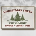 thumbnail image 2 of Christmas Farm Sign I - Framed Gallery Wrapped Holiday Canvas - 17 x 25 - Natural Wood Frame, 2 of 8