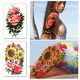 thumbnail image 4 of Yazhiji 18 Sheets Full Arm Waterproof Temporary Tattoos and Half Arm Shoulder Tattoo, Extra Large Lasting Tattoo Stickers for Girls and Women (22.83"X7.1"), 4 of 8