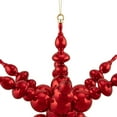 thumbnail image 4 of Northlight Shiny 3D Sunburst Snowflake Commercial Christmas Ornament - 24" - Red, 4 of 4
