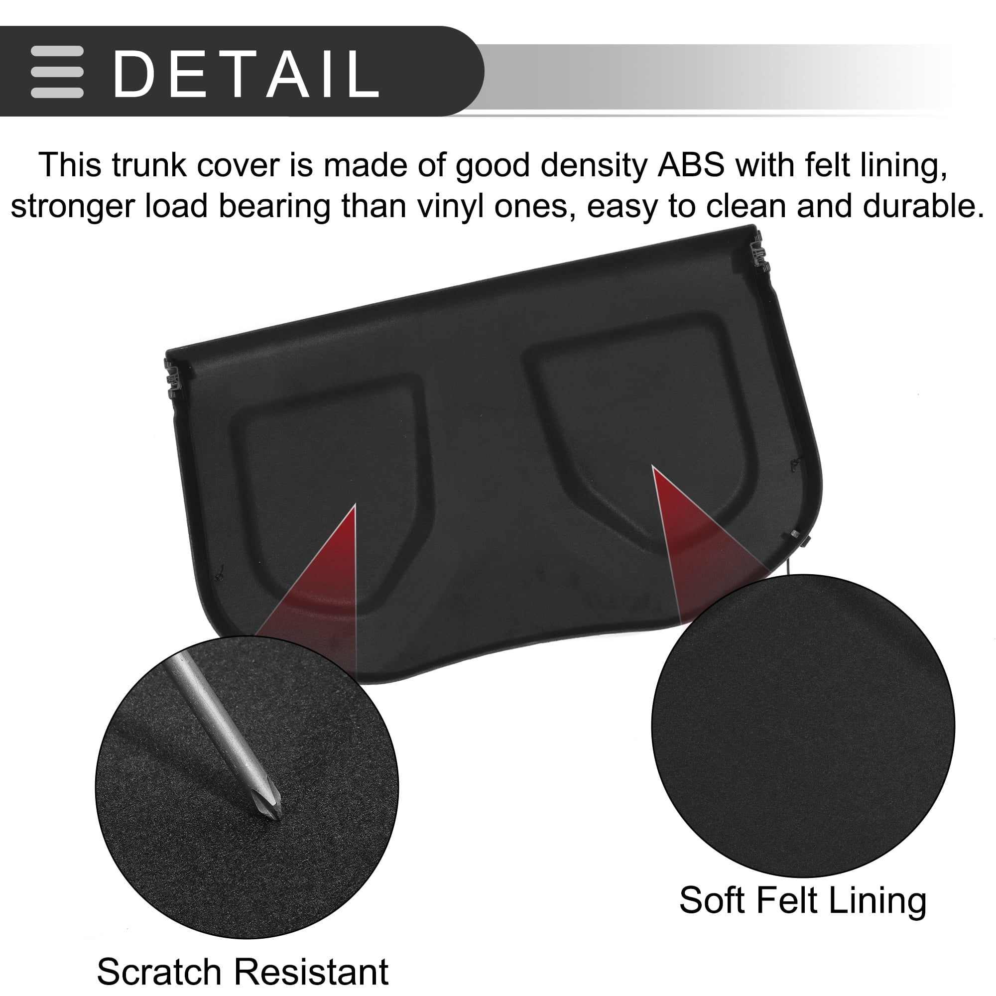 Unique Bargains Car Cargo Cover Board for Toyota CHR 2016-2021 Tonneau Shield Parcel
