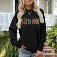 thumbnail image 6 of UTSJKR Christian Sweatshirts for Women, Religious Faith Crewneck Long Sleeve Shirts Ladies Tops Pullover Graphic Sweaters Black XL, 6 of 8