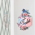 thumbnail image 2 of Adhesivo de pared con estampado floral para baño, PVC, 30 x 40 cm, elegante, 2 of 4