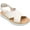 Pink Light Beige, variant on Women's Camper Oruga Platform Sandal Light Beige Leather 41 M