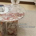 thumbnail image 6 of MDQMD Real Marble Coffee Table,Modern Round Coffee Table for Living Room,Pink Natural Marble Center Table for Home Decor, 6 of 8