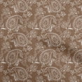 thumbnail image 1 of oneOone Silk Tabby Medium Brown Fabric Block Sewing Craft Projects Fabric Prints By Yard 42 Inch Wide, 1 of 6