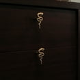 thumbnail image 6 of Zeckos Set of 6 Gold Gothic Snake Drawer Pulls - 2.25" x 1" - Cabinet Decor, 6 of 9