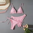 thumbnail image 4 of HAPIMO Women's Bikini Set For Beach Vacation And Pool Days Ideal For Summer Water Activities Comfortable For All Style Pink S, 4 of 5