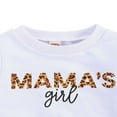 thumbnail image 4 of Infant Baby Girls Hoodie Spring Autumn Long Sleeve T Shirts Kids Leopard Letter Mama Tops, 4 of 6
