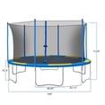thumbnail image 2 of 14 FT Outdoor Trampoline for Backyard, Outdoor Trampoline with Safety Enclosure Net, Steel Tube, Circular Trampolines for Adults/Kids, Family Jumping Trampoline, Kids Round Trampoline, Q17179, 2 of 12
