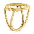 thumbnail image 6 of 14K Yellow Gold Ring Band Themed Holds 1 10oz American Eagle coin Product does not include, Size 5, 6 of 8
