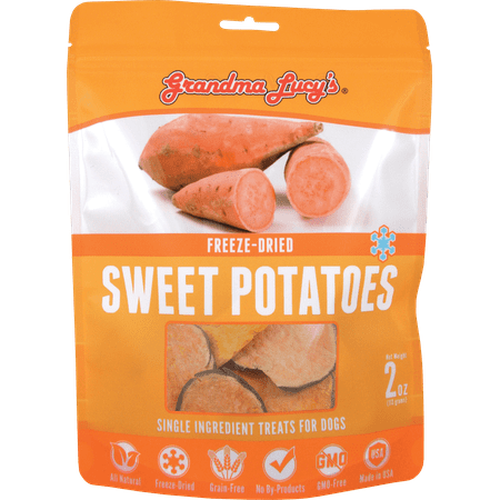Grandma Lucy's Freeze-Dried Singles Sweet Potatoes Dog Treats, 2-oz bag