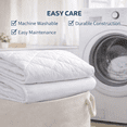 thumbnail image 5 of 100% Cotton Quilted Breathable Mattress Pad with 18" Deep Pocket – Soft, Cooling, Hypoallergenic Mattress Cover, 5 of 7