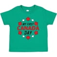 thumbnail image 3 of Inktastic My First Canada Day with Red and White Maple Leaves Boys or Girls Toddler T-Shirt, 3 of 5