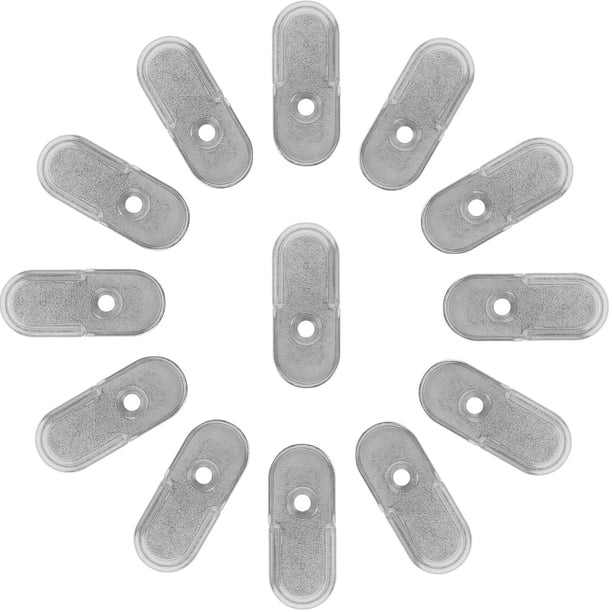 BESTYASH 18Ud Base Universal Para Barra De Fabricada En Aleación De Zinc Con Superficie Lisa Color Plata
