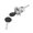 Black-Left, variant on Door Lock Cylinder Assembly, With 2 Keys Replacement Parts OE: 51217019975 Left Front Door Suitable For 2001-2006 For BMW E46 3 Series