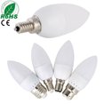 thumbnail image 2 of Bombilla LED con punta de llama, lámpara de araña 2835SMD, color blanco frío y cálido, ahorro de energía, E12, E14, E27, B22, B15, 85-265V, 3W, 10 piezas, 2 of 4