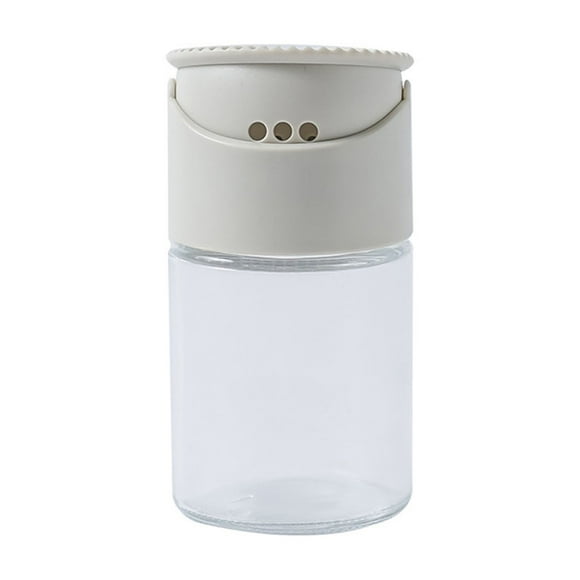 Seasoning Bottle Kitchen Household Double- Combination Seasoning Glass Bottle Cumin Pepper Pot to Control The Amount of Seasoning