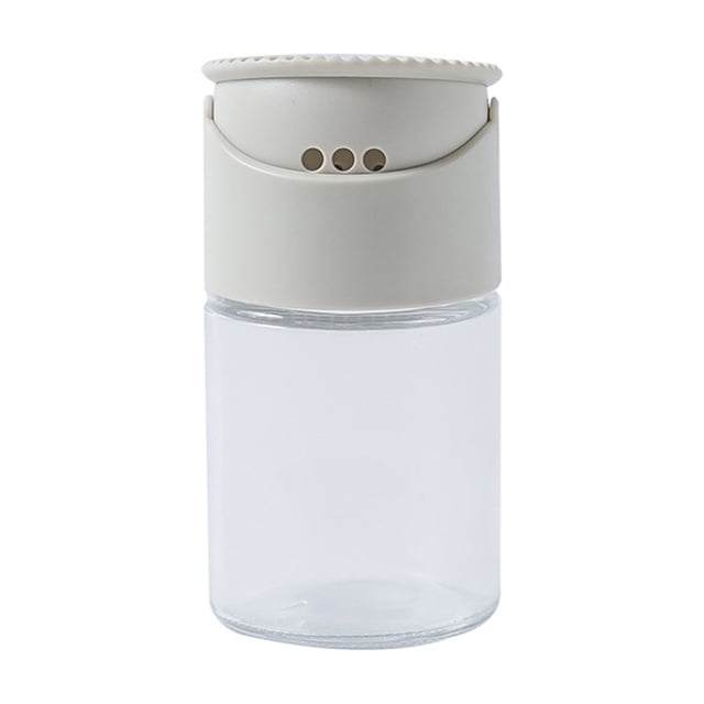 Glass Pots for Cooking Seasoning Bottle Kitchen Household Double Combination Seasoning Glass Bottle Cumin Pepper Pot Control Seasoning Quantity Small Glass Bottles