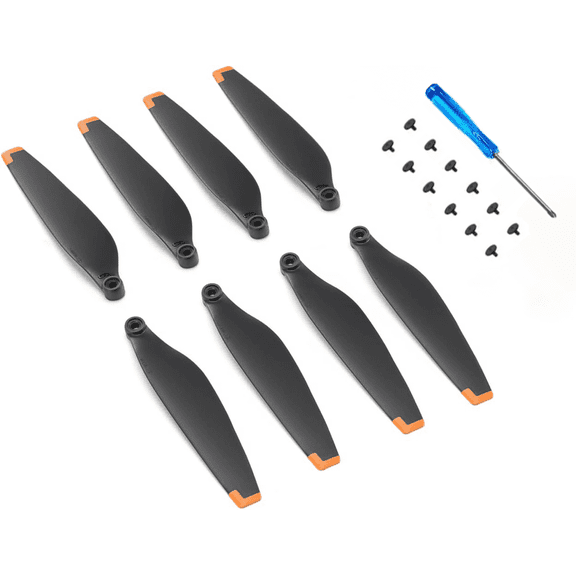 8-Pack Quiet Propeller Blades Replacement Set Compatible with DJI Mini 3 Pro, with Screws and Screwdriver