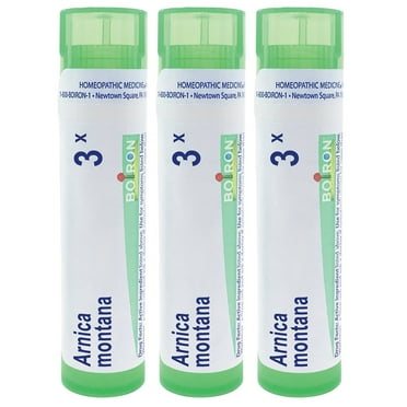Boiron Arnica Montana 30X, Homeopathic Medicine for Muscle Pain, Stiffness, Swelling From Injuries, Bruises, 3 Count (3 x 80 Pellets)