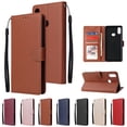 thumbnail image 1 of For Samsung A10S A20S Cellphone Cover Mobile Phone Shell Buckle Closure Cards Slots PU Leather Smart Shell with Wallet Overall Protection, 1 of 8