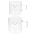 thumbnail image 1 of 2Pcs Glass Measuring Cup Double Spout Milk Pitcher Coffee Milk Cup Glass Cup Coffee Measuring Cup, 1 of 1