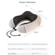 thumbnail image 3 of Almohadas de espuma viscoelástica en forma de U para cuello, almohada de viaje suave, almohada de masaje para el cuello, almohada para dormir en avión, ropa de cama Cervical para el cuidado de la salu, 3 of 4