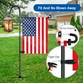 thumbnail image 4 of CNF Garden Flag Stand with Shepherd Hooks,50 In Garden Flag Holder with 5 Prong Base,Windproof Yard Flags Pole Holder with Clip and Spring Stoppers (No Flag) for Outside House,Lawn,Yard Decorations, 4 of 16