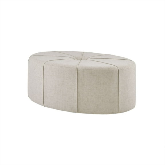 Newboti Furniture 48" Ottoman,Polyester Fabric Large Cocktail Ottoman Modern Style For Living Room, Cream 13703