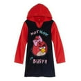 thumbnail image 2 of Girls Red Fleece Angry Birds Nighgown I'm Busy Nightshirt 10, 2 of 2