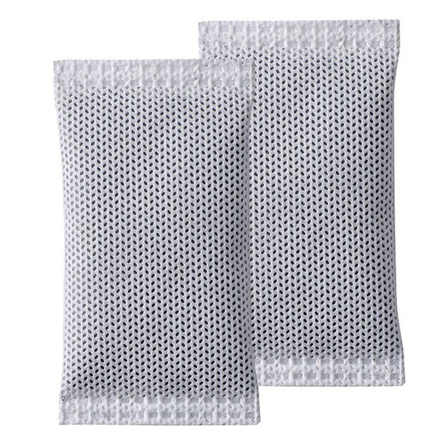 Ambientador casero de zanahoria con bolsa de carbón vegetal de purificación de bambú para armario frigorífico