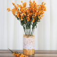 thumbnail image 3 of Efavormart 12 bushes BABY BREATH Artificial FILLER FLOWERS for DIY Wedding Bouquets Centerpieces Party Home Decoration - Orange, 3 of 7