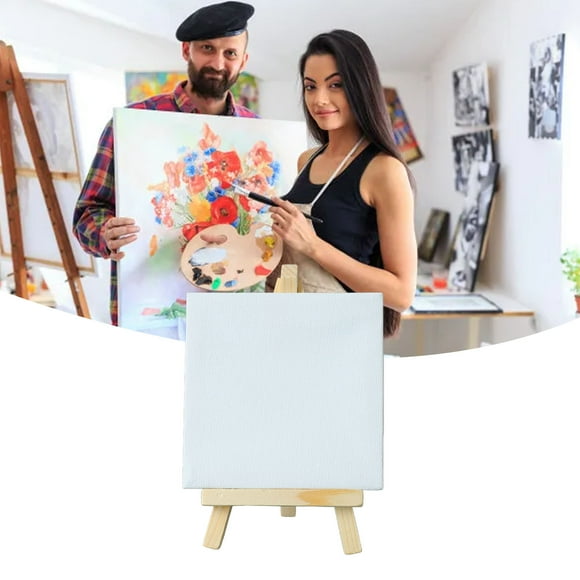 Table Easel, Durable Wood 10 Pieces Adjustable Slope Mini Easel Stand Widely Used For Artwork