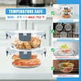 thumbnail image 4 of Juego de 12 Contenedores de Vidrio Herméticos para Alimentos GULFLIN de 390ml, 4 of 6