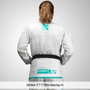 Hayabusa Lightweight Jiu Jitsu Gi - White/Teal, A4