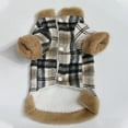 thumbnail image 5 of Warm Dog Coat, Reversible Dog Jacket Waterproof Dog Winter Coat British Style Plaid Dog Clothes Pet Dog Cold Weather Coats Cozy Snow Jacket Vest for Small Medium Large Dogs Brown L, 5 of 9