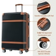 thumbnail image 3 of 3Pcs Travel Suitcase Luggage Sets With TSA Approved Lock 8 Spinner Wheels Collision-Protection Angle Travel Rolling Luggage, 3 of 9
